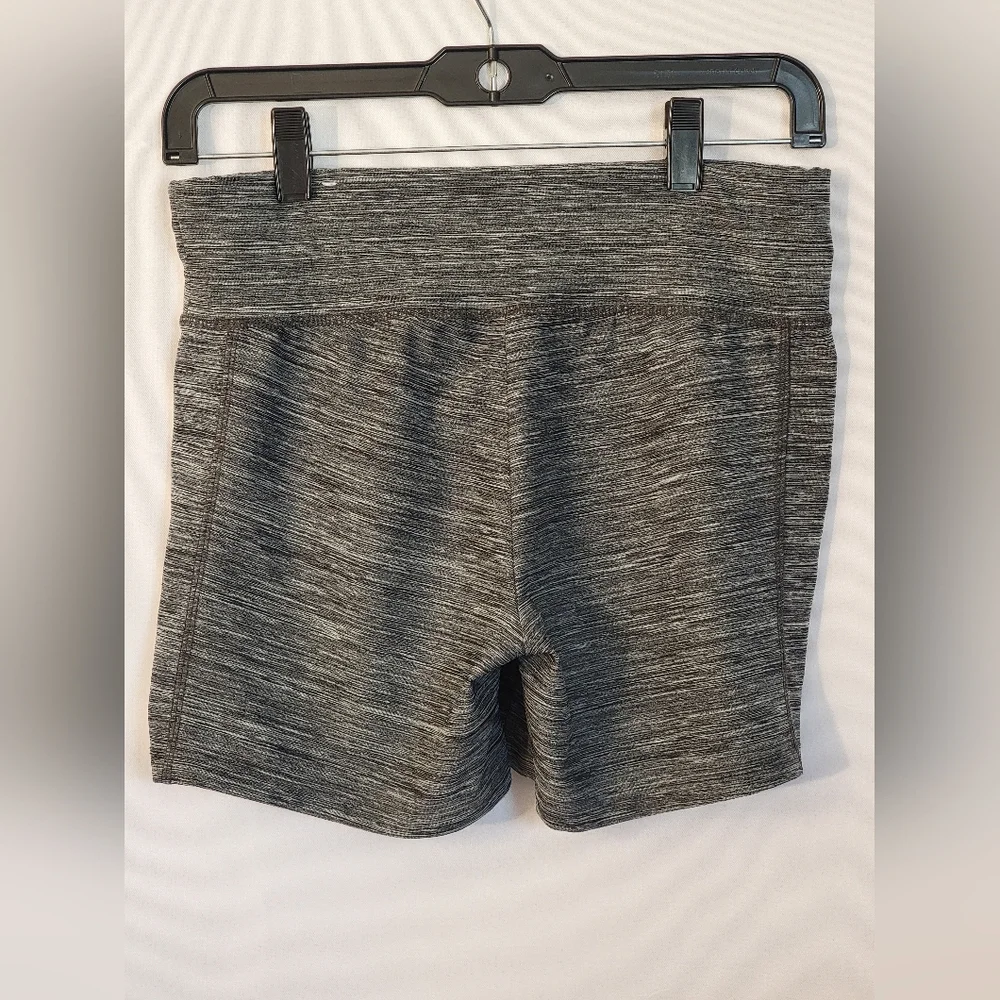 Justice Girls' Heathered Charcoal Stretch Bike Shorts Size 16